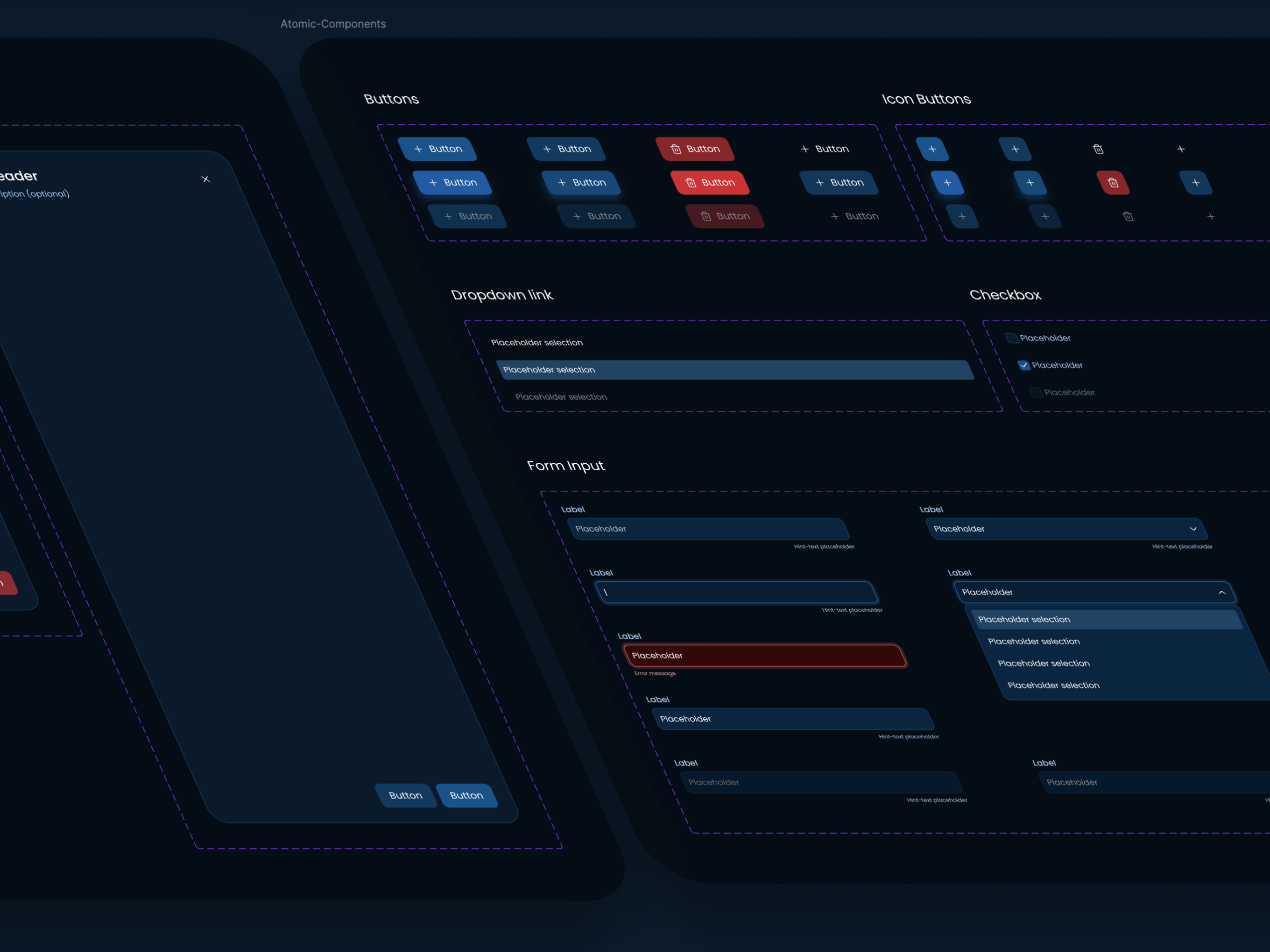 Palette, spacing scale and base components of the Clastix design system